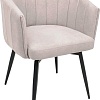 Стул с подлокотниками AksHome Melon 82154 (светло-бежевый/черный)