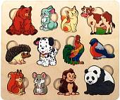 Мозаика/пазл Нескучные игры Кто что ест? 8189