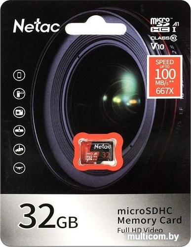 Карта памяти Netac P500 Extreme Pro 32GB NT02P500PRO-032G-S