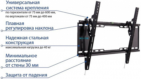 Кронштейн Kromax IDEAL-102 (черный)