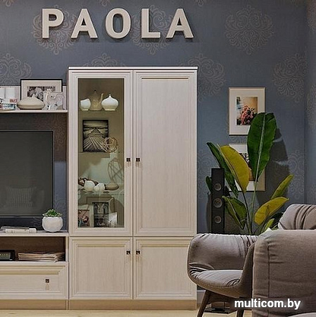 Шкаф-витрина Глазов Paola 1 (ясень анкор светлый)