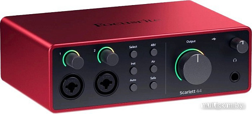 Аудиоинтерфейс Focusrite Scarlett 4i4 (4-е поколение)