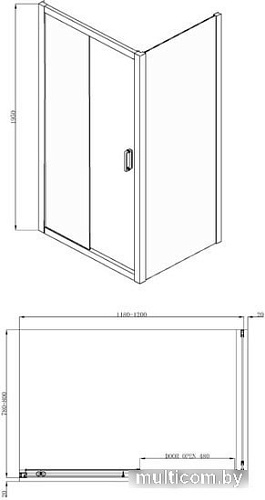 Adema Glass Line Direct-120 (тонированное стекло)