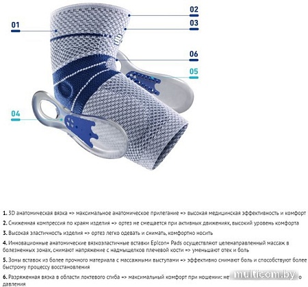 Ортез локтевой Bauerfeind EpiTrain (р.4)