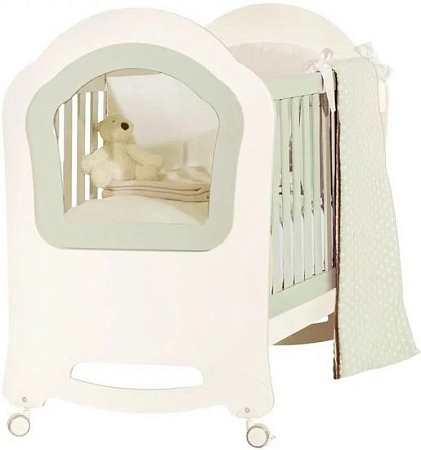 Классическая детская кроватка Feretti Princier (слоновая кость/оливковый)