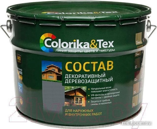 Пропитка Colorika & Tex 10 л (макассар)
