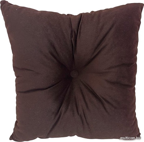 Декоративная подушка Sled Квадратная 40x40x12 (шоколадный)