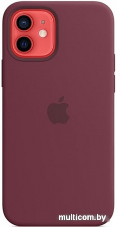 Чехол Apple MagSafe Silicone Case для iPhone 12/12 Pro (сливовый)