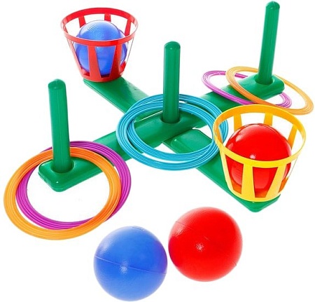 Развивающая игра Юг-Пласт Кольцеброс комбинированный 7002