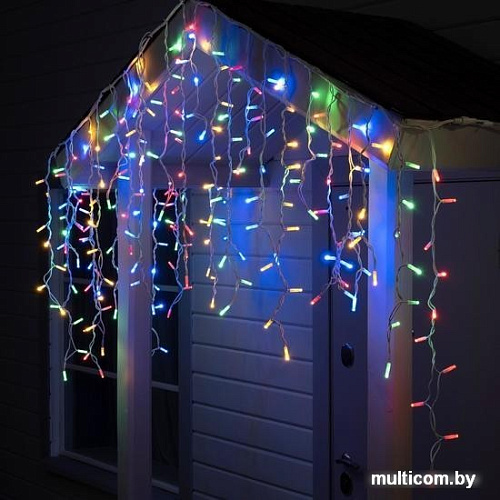 Бахрома Luazon 3x0.9 м 232 LED 5204448 (белый каучук провод, мульти)