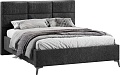 Кровать Трия Делана Тип 1 с подъемным механизмом 160x200 (микровелюр Wellmart Graphite)