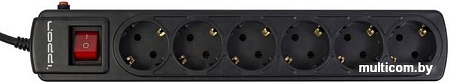 Сетевой фильтр IPPON 6 розеток, черный, 1.8 м [BK-112]