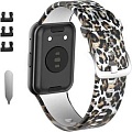 Ремешок Rumi силиконовый для Huawei Watch FIT, Watch FIT Elegant (леопард)