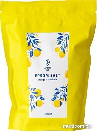 Косметика по уходу за телом Aroma Lab Соль Эпсома c апельсином и имбирем Epsom Salt REFRESH 450 г