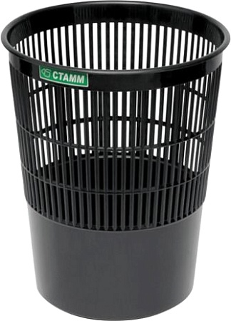 Корзина для бумаг Стамм КР51 (черный)