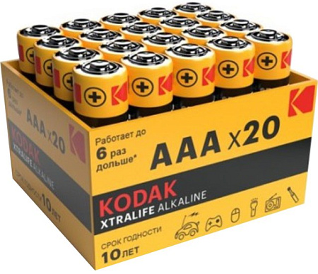 Батарейка Kodak LR03-20 bulk Xtralife Alkaline 20 шт