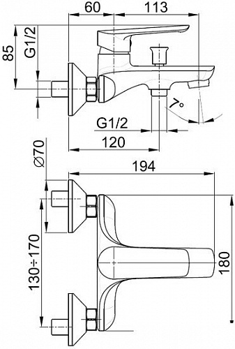 Смеситель Armatura Tanzanit 5024-010-00