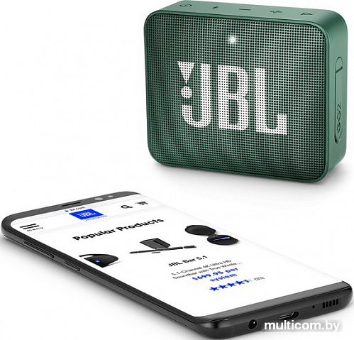 Беспроводная колонка JBL Go 2 (зеленый)