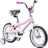 Детский велосипед Novatrack Novara 14 (розовый/белый, 2019)