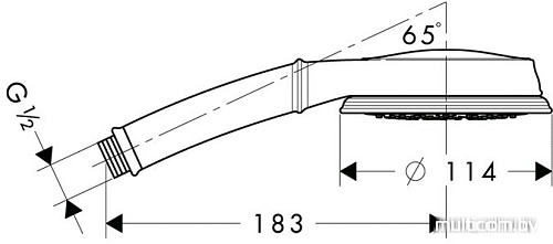 Душевая лейка Hansgrohe Croma Classic 100 Multi [28539000]