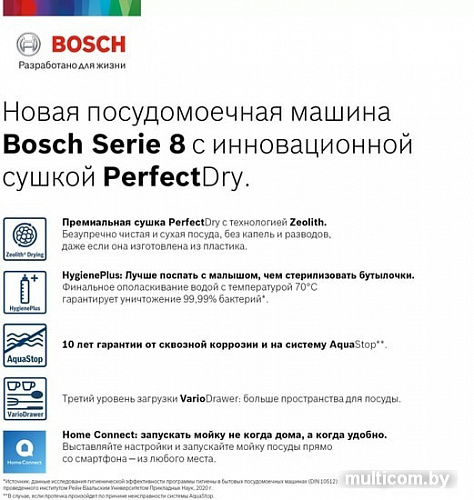 Посудомоечная машина Bosch SMH8ZCX10R