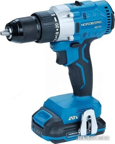 Дрель-шуруповерт Nordberg NE108K (с 1-им АКБ, кейс)