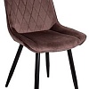 Стул AksHome Nika (коричневый велюр HLR-49/черный)