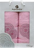 Набор полотенец Merzuka 50x90/70х140 11040 (2 шт, розовый)
