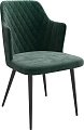 Стул с подлокотниками Мамадома Freddy (b10 Green Lux/черный)