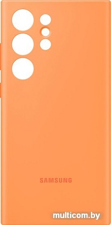 Чехол для телефона Samsung Silicone Case S23 Ultra (оранжевый)