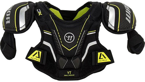 Нагрудник Warrior Alpha DX Yth Shoulder Pads DXSPYTH9-S/M (S/M, черный)