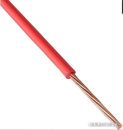 Провод силовой Rexant 01-6524 (100 м, красный)