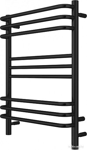 Полотенцесушитель TERMINUS Прато П9 500x700 (RAL 9005 черный, сенсор быстрого касания)