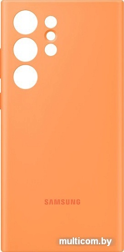 Чехол для телефона Samsung Silicone Case S23 Ultra (оранжевый)