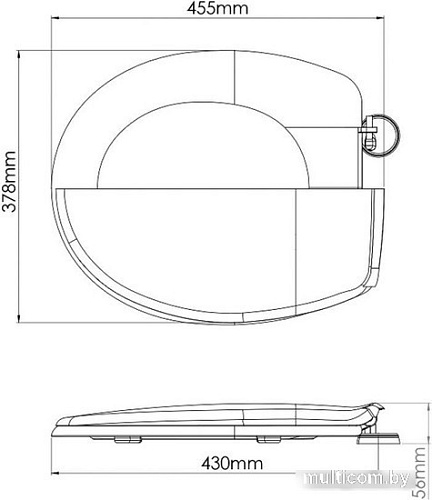 Сиденье для унитаза AV Engineering King AVE129716