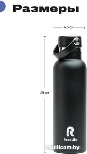 Термокружка RoadLike Flask 600мл (черный)