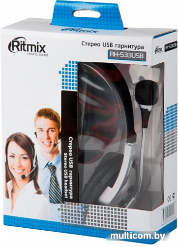 Наушники Ritmix RH-533 USB (черный)