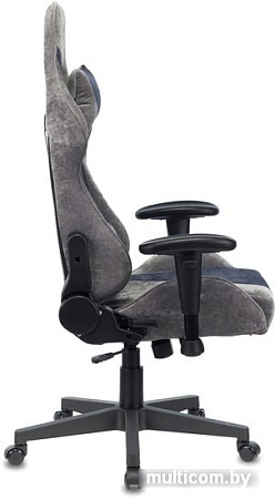 Кресло Бюрократ VIKING X Fabric (серый/темно-синий)