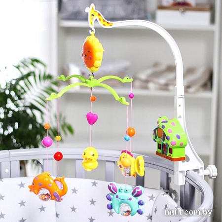 Музыкальная карусель Крошка Я Пряничный домик Подводный мир 2810201