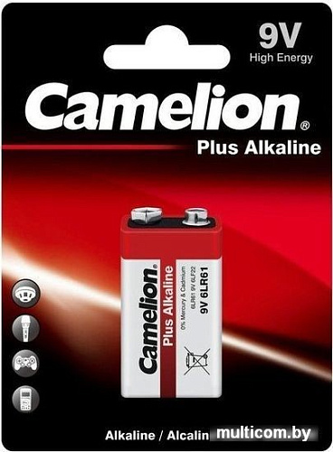 Батарейка Camelion 6LR61 Plus Alkaline BL-1 6LR61-BP1 1 шт