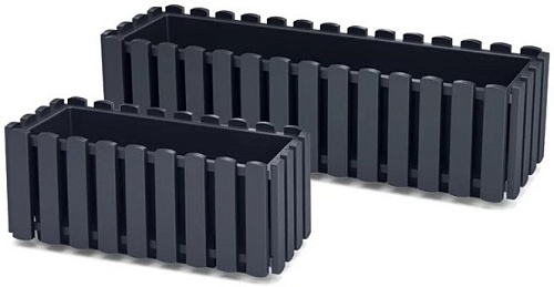 Кашпо Prosperplast Boardee Fencycase DDEF400-S433 (антрацит)
