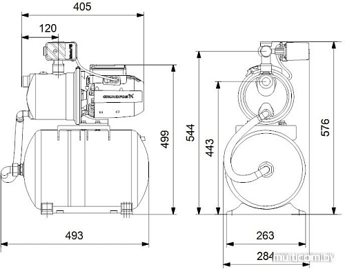 Насосная станция Grundfos JP 5-48 PT-H