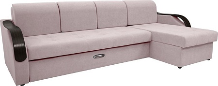 Сириус Лидер-6 с оттоманкой НПБ 300x165 (Eva 12 велюр светло-бежевый)