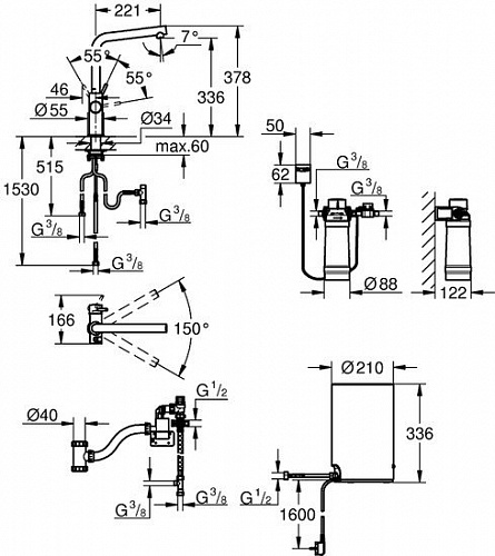 Смеситель Grohe Red Duo 30327001 (хром)