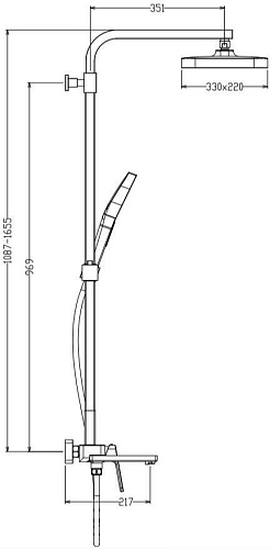Душевая система Raglo R51.24