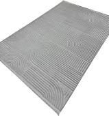 Ковер для жилой комнаты Radjab Carpet Моника Прямоугольник MC 402A 12574RK (0.8x1.5, L.Grey)