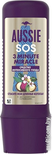 Бальзам Aussie SOS 3 Minute Miracle Спасите мои длинные волосы 225 мл