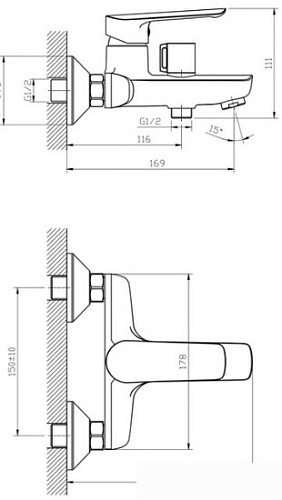 Смеситель Esko Lagos LG 54