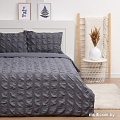 Постельное белье Love Life Texture 2сп 10323171 (темно-серый)