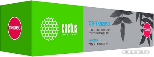Картридж CACTUS CS-TK5205C (аналог Kyocera TK-5205C)